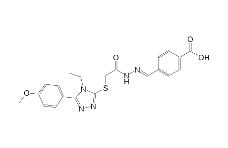 benzoic acid, 4-[(E)-[[[[4-ethyl-5-(4-methoxyphenyl)-4H-1,2,4-triazol-3-yl]thio]acetyl]hydrazono]methyl]-