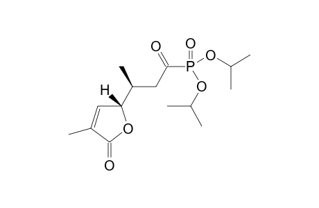 Diisopropyl [(S)-3-((S)-4-methyl-5-oxo-2,5-dihydrofuran-2-yl)butanoyl]phosphonate