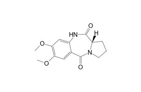 (6aS)-2,3-dimethoxy-6a,7,8,9-tetrahydro-5H-pyrrolo[2,1-c][1,4]benzodiazepine-6,11-dione