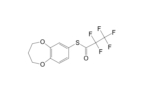 3,4-Dihydro-2H-1,5-benzodioxepine-7-thiol, S-pentafluoropropionyl-