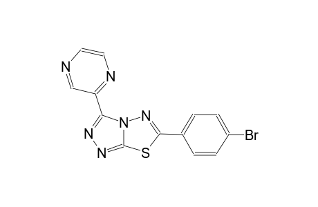 [1,2,4]Triazolo[3,4-b][1,3,4]thiadiazole, 6-(4-bromophenyl)-3-(2-pyrazinyl)-