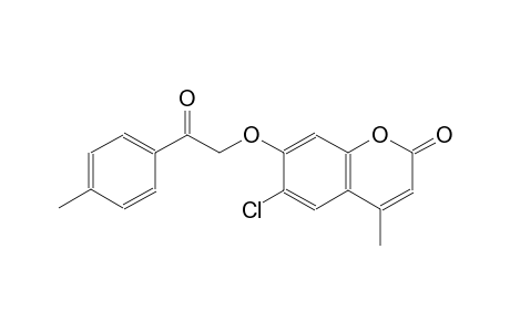 6-chloro-4-methyl-7-[2-(4-methylphenyl)-2-oxoethoxy]-2H-chromen-2-one