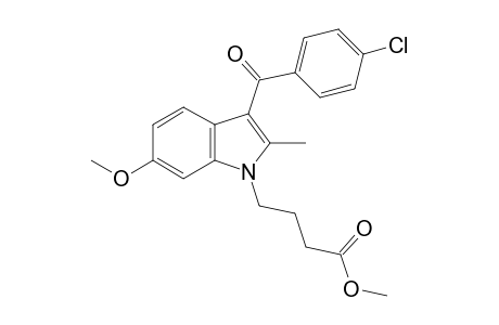 3-(p-Chlorobenzoyl)-6-methoxy-2-methylindole-1-butyric acid, methyl ester