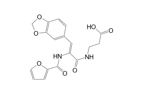 N-[(2Z)-3-(1,3-benzodioxol-5-yl)-2-(2-furoylamino)-2-propenoyl]-beta-alanine