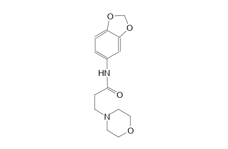 4-morpholinepropanamide, N-(1,3-benzodioxol-5-yl)-