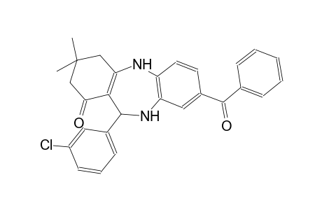 8-benzoyl-11-(3-chlorophenyl)-3,3-dimethyl-2,3,4,5,10,11-hexahydro-1H-dibenzo[b,e][1,4]diazepin-1-one
