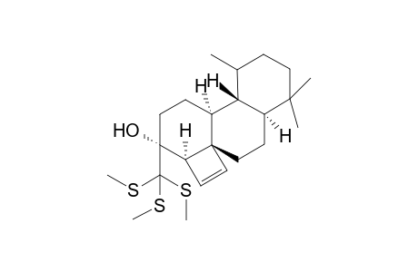 [3S-(3.alpha.,3a.alpha.,5aS,7a.alpha.,11a.beta.,11b.alpha.)]-(+)-1,3,3a,6,7,7a,8,9,10,11,11a,11b-Dodecahydro-8,8,11a-trimethyl-3-([tris(methylthio)methyl]-2H-cyclobuta[j]phenanthren-3-ol