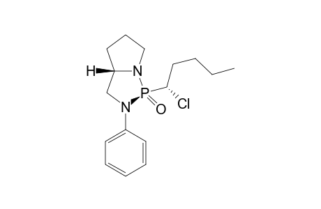 (1S,3aS)-1-((S)-1-Chloro-pentyl)-2-phenyl-hexahydro-pyrrolo[1,2-c][1,3,2]diazaphopsphole 1-oxide