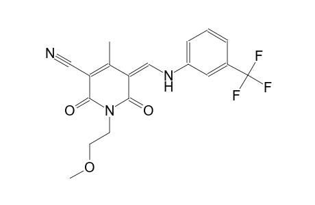 3-pyridinecarbonitrile, 1,2,5,6-tetrahydro-1-(2-methoxyethyl)-4-methyl-2,6-dioxo-5-[[[3-(trifluoromethyl)phenyl]amino]methylene]-, (5Z)-
