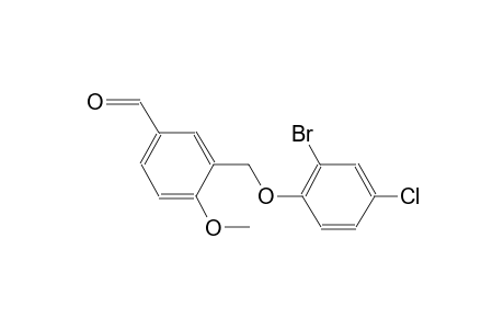 3-[(2-bromo-4-chlorophenoxy)methyl]-4-methoxybenzaldehyde