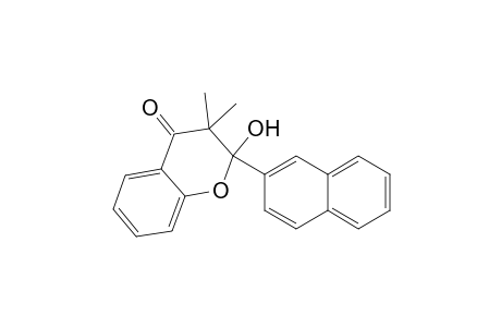 2-Hydroxy-3,3-dimethyl-2-(naphthalen-2-yl)chroman-4-one
