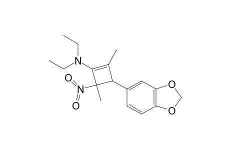 TRANS-3-(1,3-BENZODIOXOL-5-YL)-N,N-DIETHYL-2,4-DIMETHYL-4-NITRO-1-CYCLOBUTEN-1-AMINE