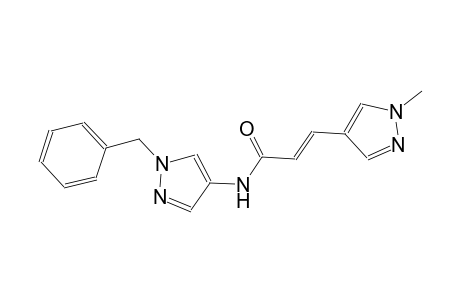 (2E)-N-(1-benzyl-1H-pyrazol-4-yl)-3-(1-methyl-1H-pyrazol-4-yl)-2-propenamide