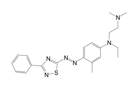 N-Ethyl-N-(2-dimethylaminoethyl)-3-methyl-4-(3-phenyl-1,2,4-thiadiaz-5-ylazo)-aniline