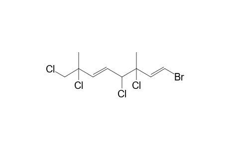 (1E,5E)-1-bromo-3,4,7,8-tetrachloro-3,7-dimethylocta-1,5-diene