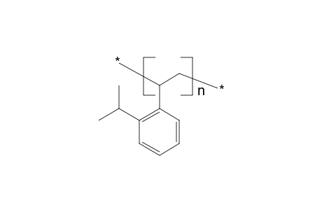 Poly(o-isopropylstyrene), poly[1-(o-isopropylbenzene)ethylene]