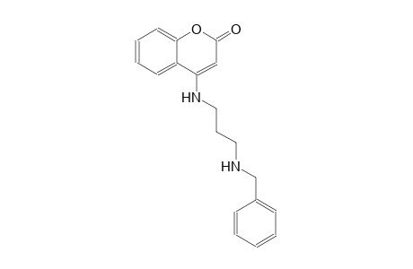 2H-1-benzopyran-2-one, 4-[[3-[(phenylmethyl)amino]propyl]amino]-