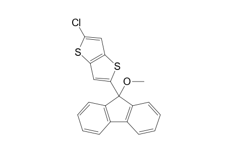5-Chloranyl-2-(9-methoxyfluoren-9-yl)thieno[3,2-b]thiophene