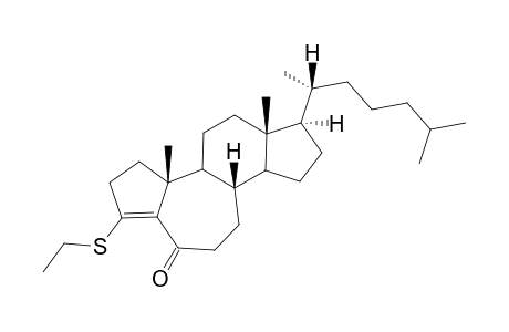 B-Homo-A-norcholest-3(5)-en-6-one, 3-(ethylthio)-