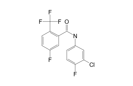 3-Fluoro-6-trifluoromethylbenzamide, N-(3-chloro-4-fluorophenyl)-