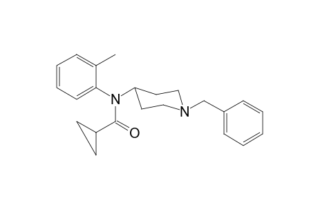 N-(2-Methylphenyl)-N-(1-phenylmethylpiperidin-4-yl)cyclopropanecarboxamide