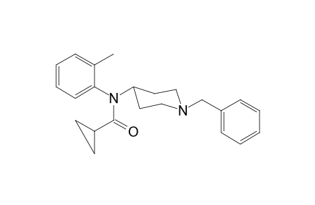 N-(2-Methylphenyl)-N-(1-phenylmethylpiperidin-4-yl)cyclopropanecarboxamide