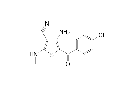 3-Thiophenecarbonitrile, 4-amino-5-(4-chlorobenzoyl)-2-(methylamino)-