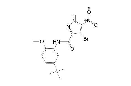 4-bromo-N-(5-tert-butyl-2-methoxyphenyl)-5-nitro-1H-pyrazole-3-carboxamide