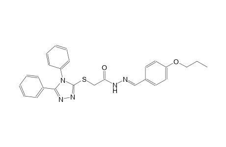 acetic acid, [(4,5-diphenyl-4H-1,2,4-triazol-3-yl)thio]-, 2-[(E)-(4-propoxyphenyl)methylidene]hydrazide