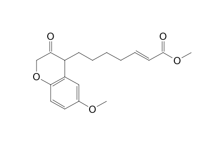 Methyl 7-(6-methoxy-3-oxochroman-4-yl)hept-2-enoate