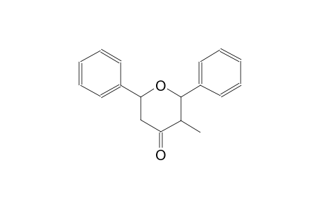 4H-pyran-4-one, tetrahydro-3-methyl-2,6-diphenyl-