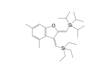 2-(Z)-Triisopropylsilylmethylidene-3-(Z)-triethylsilylmethylidene-4,6-dimethyl-2,3-dihydrobenzofuran