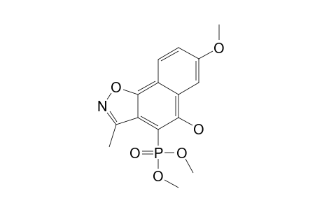 4-DIMETHYLPHOSPHONO-5-HYDROXY-7-METHOXYNAPHTH-[2,1-D]-ISOXAZOLE