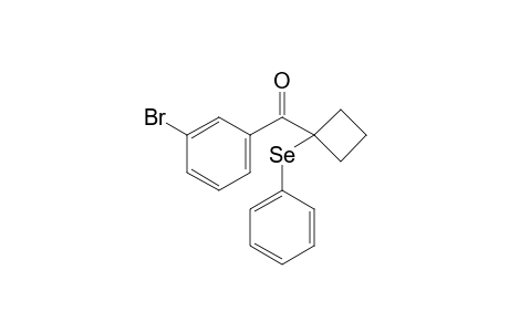 (3-Bromophenyl)(1-(phenylselanyl)cyclobutyl)-methanone