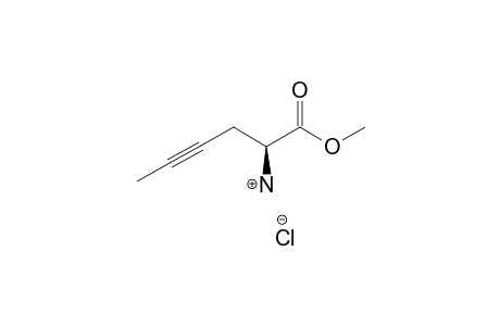 (S)-2-AMINO-4-HEXYNOIC-ACID-METHYLESTER-HYDROCHLORIDE;HCL*H-BUG-OME