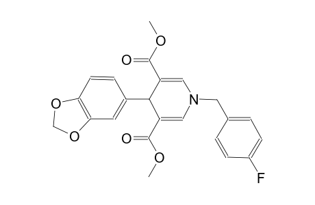 4-(1,3-benzodioxol-5-yl)-1-(4-fluorobenzyl)-4H-pyridine-3,5-dicarboxylic acid dimethyl ester