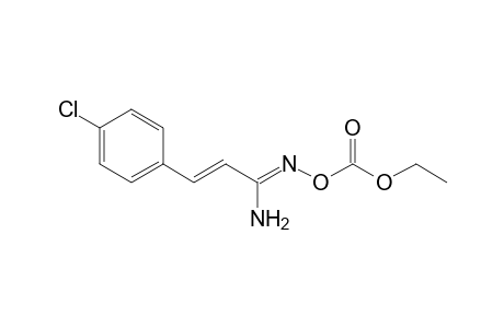 O-[Ethoxycarbonyl]-2-(4'-chlorophenyl)ethene-carboxamidoxime