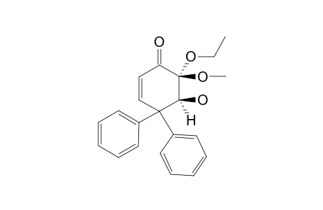 5,6-Epoxy-4,4-diphenyl-6-methoxy-2-cyclohexen-1-one .alpha.-keto ketal