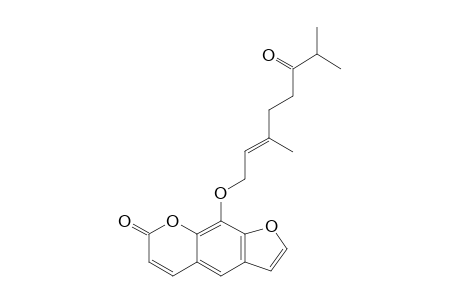 8-[(2E)-6-OXO-3,7-DIMETHYLOCT-2-ENYLOXY]-PSORALEN