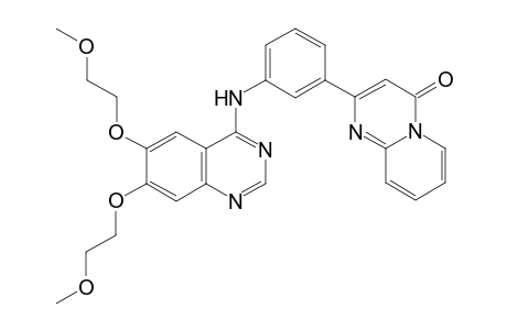 2-{3-[6,7-Bis(2-methoxyethoxy)quinazolin-4-ylamino]phenyl}-4H-pyrido[1,2-a]pyrimidin-4-one