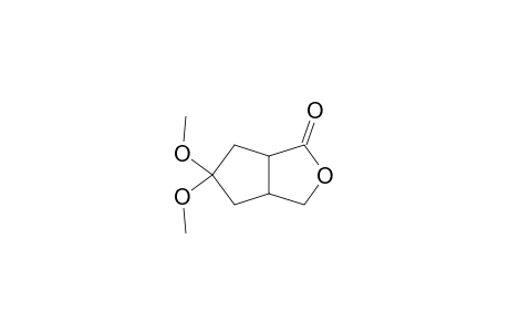 3-Oxabicyclo[3.3.0]octan-2-one, 7,7-bis(methoxy)-