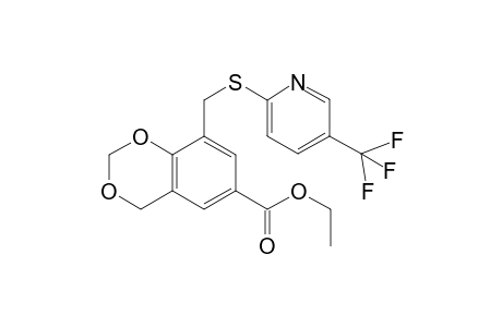 8-[[[5-(trifluoromethyl)-2-pyridinyl]thio]methyl]-4H-1,3-benzodioxin-6-carboxylic acid ethyl ester