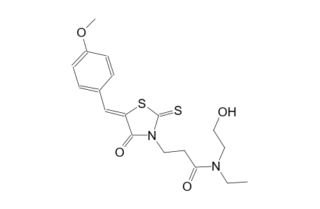 3-thiazolidinepropanamide, N-ethyl-N-(2-hydroxyethyl)-5-[(4-methoxyphenyl)methylene]-4-oxo-2-thioxo-, (5Z)-