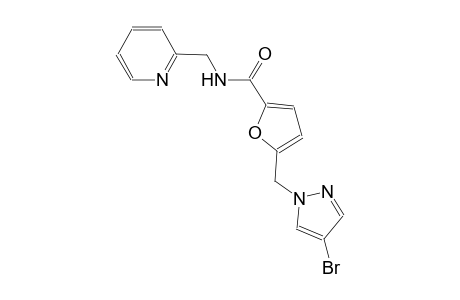 5-[(4-bromo-1H-pyrazol-1-yl)methyl]-N-(2-pyridinylmethyl)-2-furamide