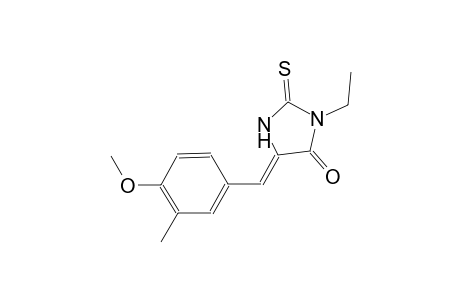 (5Z)-3-ethyl-5-(4-methoxy-3-methylbenzylidene)-2-thioxo-4-imidazolidinone