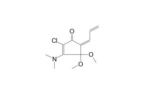 2-CHLORO-3-N,N-DIMETHYLAMINO-4,4-DIMETHOXY-5(Z)-VINYLMETHYLENE-2-CYCLOPENTEN-1-ONE