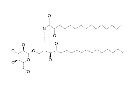 RENIEROSIDE-C1;1-O-BETA-D-GLUCOPYRANOSYL-(2S,3S,4R)-2[(2'S)-2'-HYDROXYPENTADECANOYLAMINO]-16-METHYL-HEPTADECA-1,3,4-TRIOL