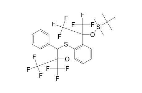 #10;2-[(1-TERT.-BUTYLDIMETHYLSILOXY-2,2,2-TRIFLUORO-1-TRIFLUOROMETHYL)-ETHYL]-PHENYL-(3,3,3-TRIFLUORO-2-HYDROXY-1-PHENYL-2-TRIFLUOROMETHYL)-PROPYL-SULFIDE