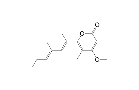 4-Methoxy-5-methyl-6-[(2E,4E)-4-methylhepta-2,4-dien-2-yl]-2-pyranone