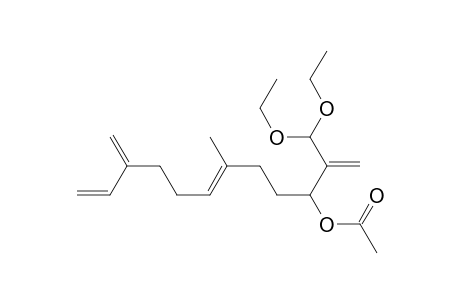 1,6,11-Dodecatrien-3-ol, 2-(diethoxymethyl)-6-methyl-10-methylene-, acetate, (E)-